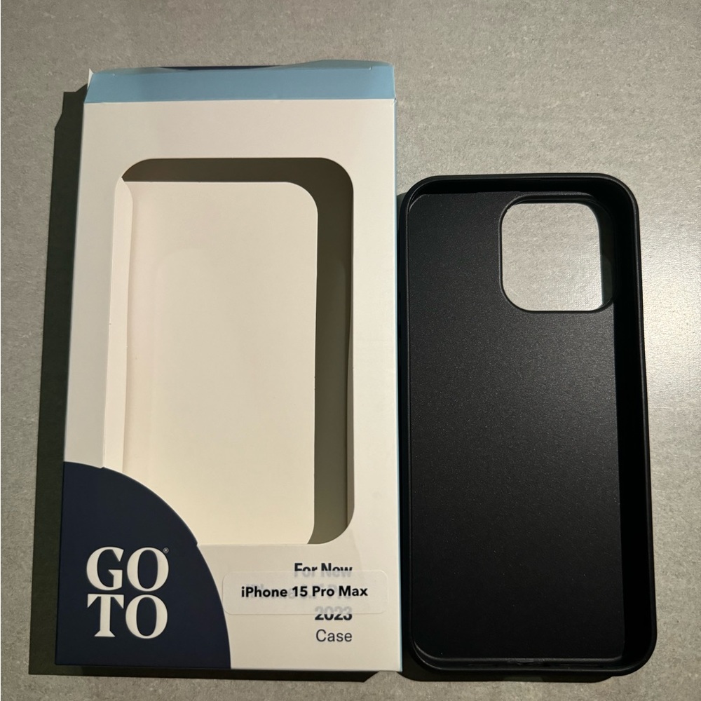 1 GOTO IPHONE PRO MAX 6.7 slick black case.